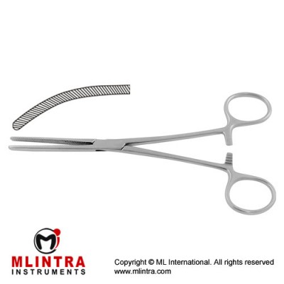 Doyen-Baby Intestinal Clamp Curved Stainless Steel, 17.5 cm - 7"